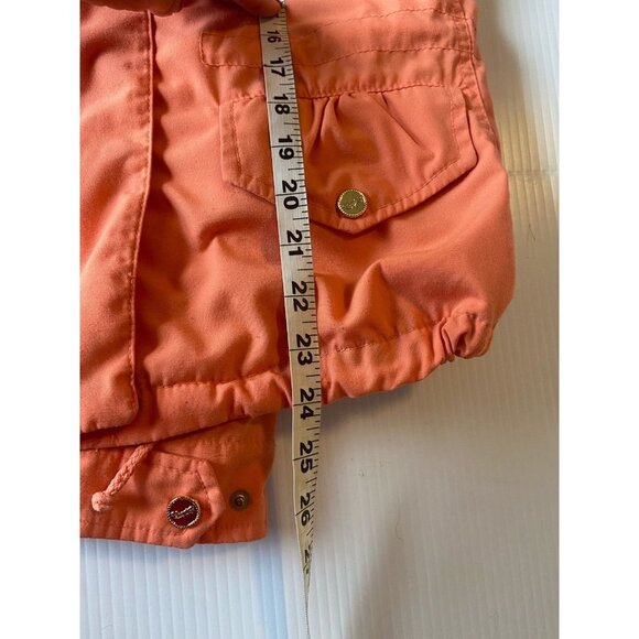 Coogi Jacket Womens Size M Orange Studded Hood Casual Full Zip Australia Cotton - Picture 16 of 16